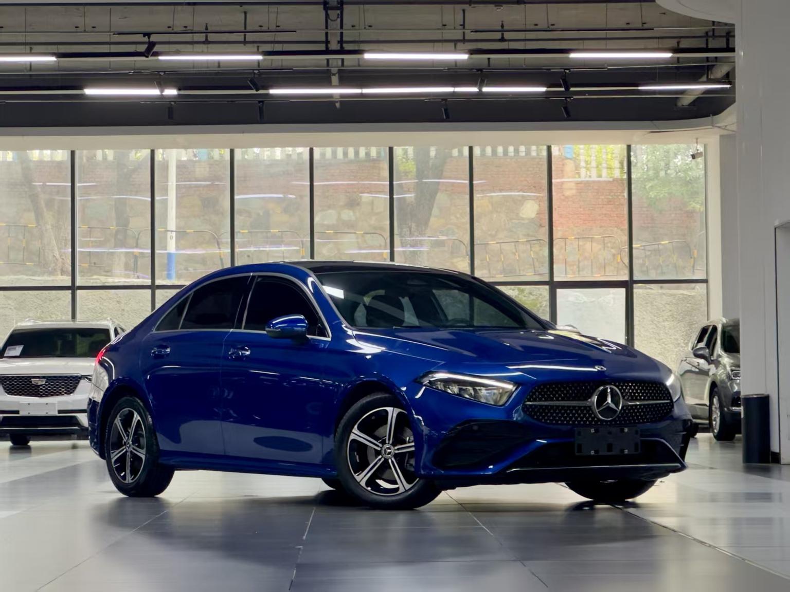 Benz A200 L Sport Sedan 2023 imported from China to Saudi Arabia — side view