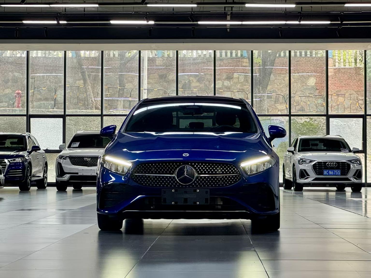 Benz A200 L Sport Sedan 2023 imported from China to Saudi Arabia — rear view